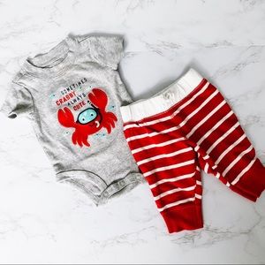 Carter’s ‘Crabby’ 2-Piece Outfit